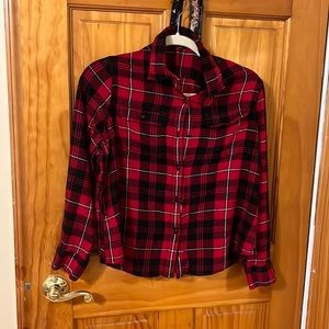Women’s Chaps Plaid Button Down XL Shirt